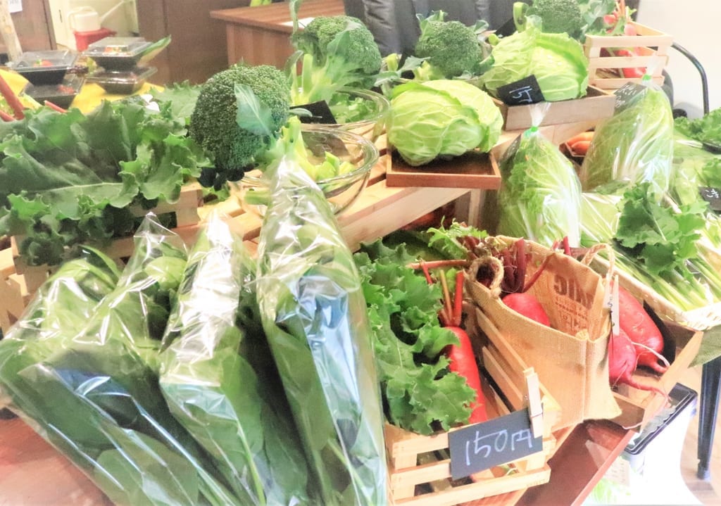 つくる。八百屋で使う野菜のイメージ